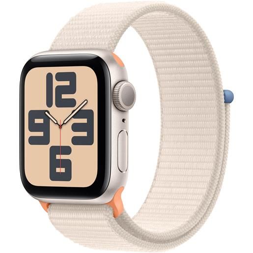 APPLE smartwatch apple watch se gps cassa 40mm in alluminio galassia con cinturino sport loop galassia