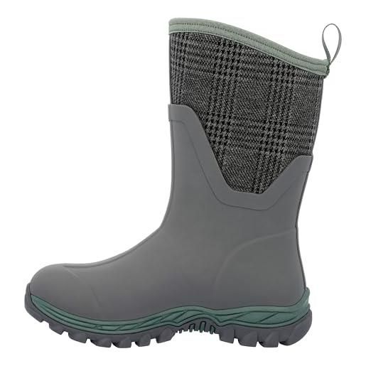 Muck Boots arctic sport ii mid, stivale impermeabile da donna con calda imbottitura, grigio, 42 eu