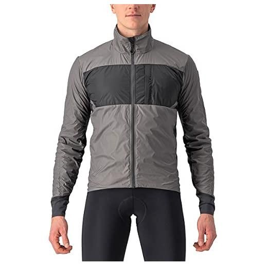 CASTELLI unlimited puffy jacket giacca, uomo, grigio (nickel gray/dark gray), l