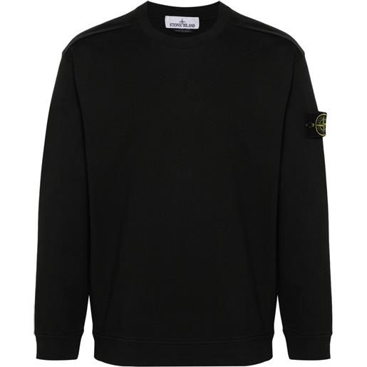 Stone Island felpa con applicazione - nero