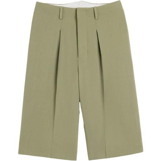 AMI Paris shorts sartoriali al ginocchio - verde