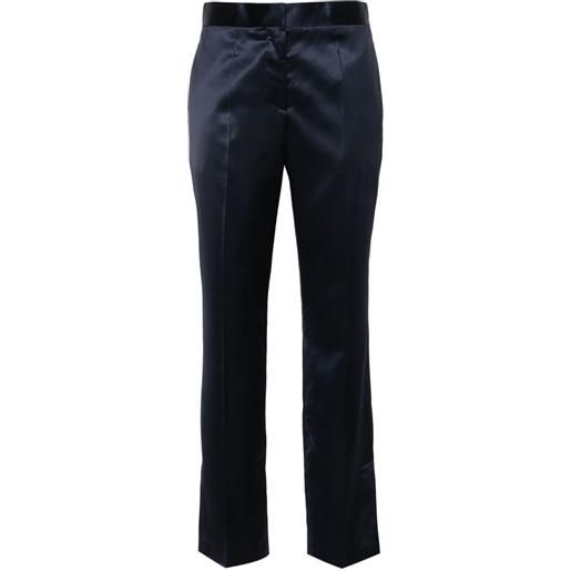 Paul Smith pantaloni sartoriali con vita media - blu