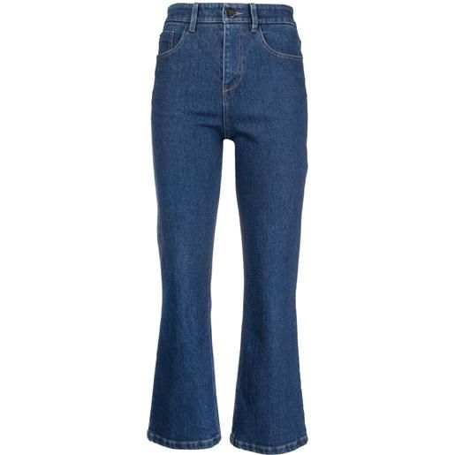Vivetta jeans svasati crop - blu