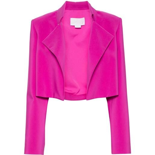 Genny blazer crop con decorazione - rosa
