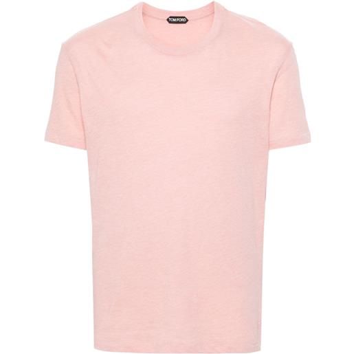 TOM FORD t-shirt mélange con ricamo - rosa