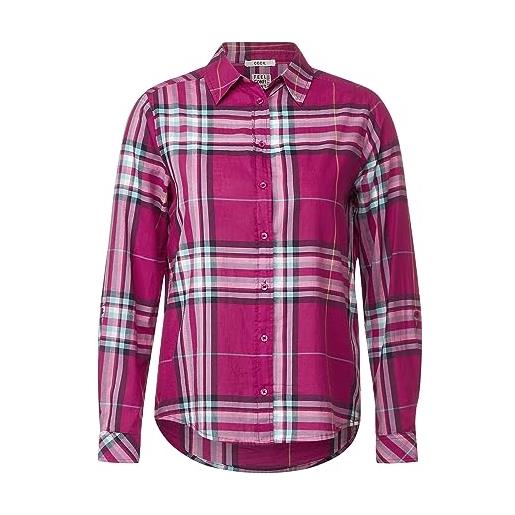 Cecil b344163 camicetta a quadri, rosa (cool pink), l donna