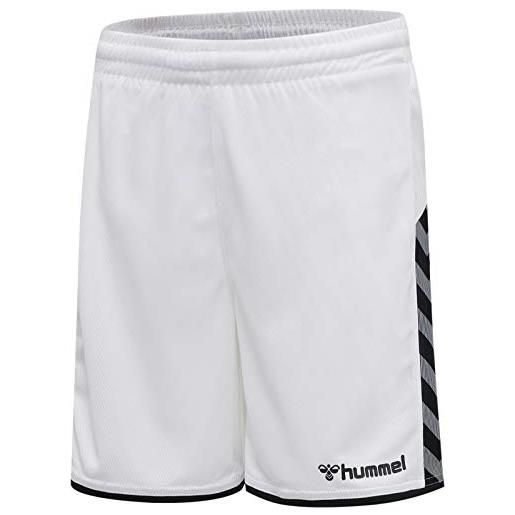 hummel hmlauthentic pantaloncini in poliestere, bambino, giallo/nero, 140