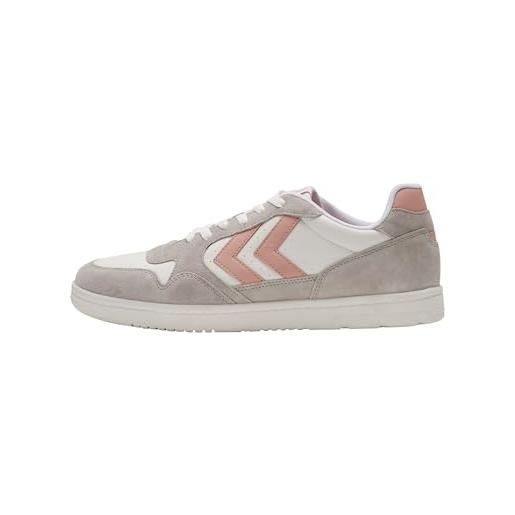 hummel camden misto, scarpe da ginnastica unisex-adulto, marshmallow/nuvola argento, 36 eu