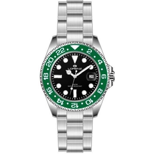 Lorenz 21066cc wristwatch sub 100 mt nero verde