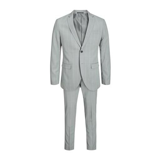 JACK & JONES jprfranco check suit sn abito, grigio chiaro/checks: super slim fit, 52 uomo