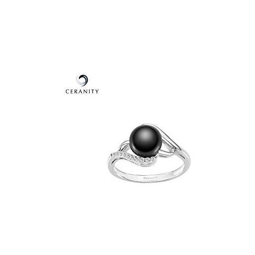 CERANITY donna-anello navaratna-in argento e zirconi-t, 52, 12-nr 925.0079
