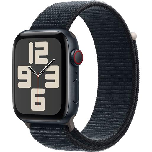 APPLE smartwatch apple watch se gps + cellular cassa 44mm in alluminio mezzanotte con cinturino sport loop mezzanotte