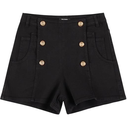 BALMAIN shorts in misto cotone