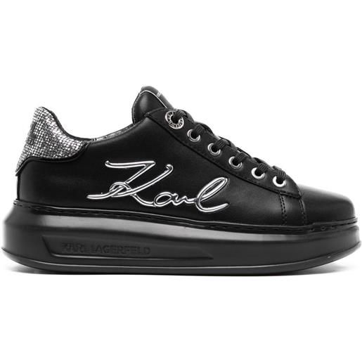 Karl Lagerfeld sneakers con logo - nero