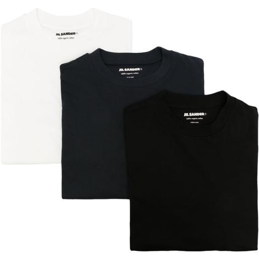 Jil Sander set di 3 t-shirt - bianco