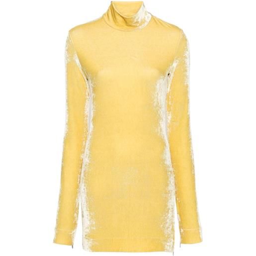 Jil Sander blusa a maniche lunghe - giallo