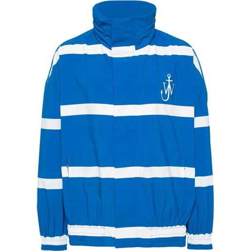 JW Anderson giacca sportiva con stampa - blu
