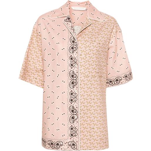 Palm Angels camicia con stampa grafica - rosa
