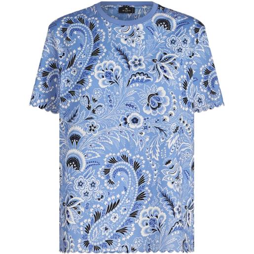 ETRO t-shirt con stampa - blu