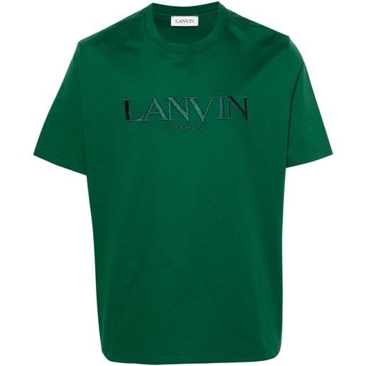 Lanvin t-shirt con ricamo - verde