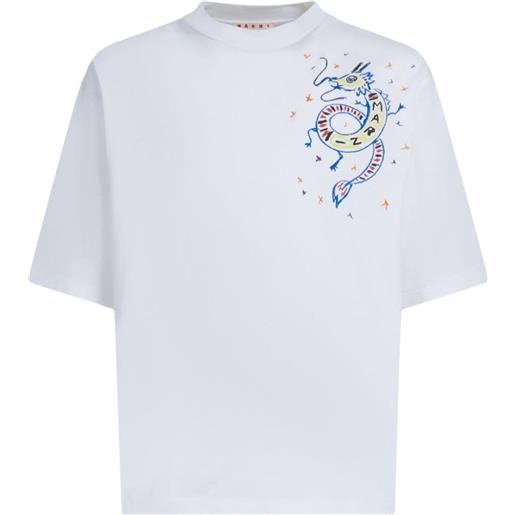 Marni t-shirt con ricamo - bianco