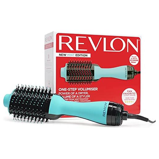 Revlon one-step asciugacapelli volumizzante - novità mint edition (one-step, tecnologia ionica e ceramica, capellimedi e lunghi) rvdr5222muke