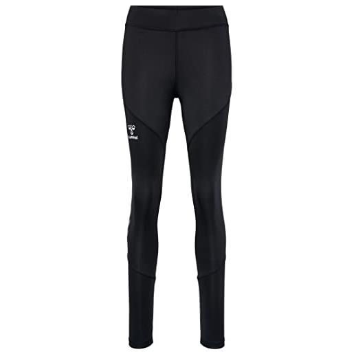 hummel hmlstaltic, leggings a vita alta in poliestere, da donna