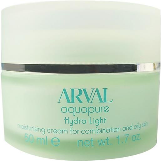 Arval aquapure hydra light crema idratante viso per pelli miste e grasse 50ml