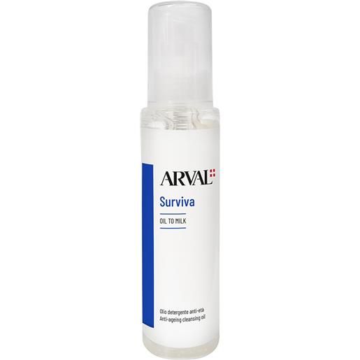 Arval surviva oil to milk olio detergente viso anti-etã 150ml