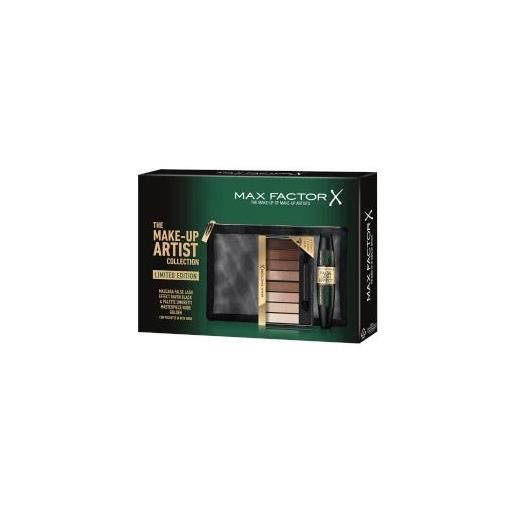 Max factor kit the make up artist mascara + palette ombretti + pochette