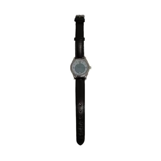 Lorenz 25864aa orologio donna madreperla con cinturino pelle nera 29 mm
