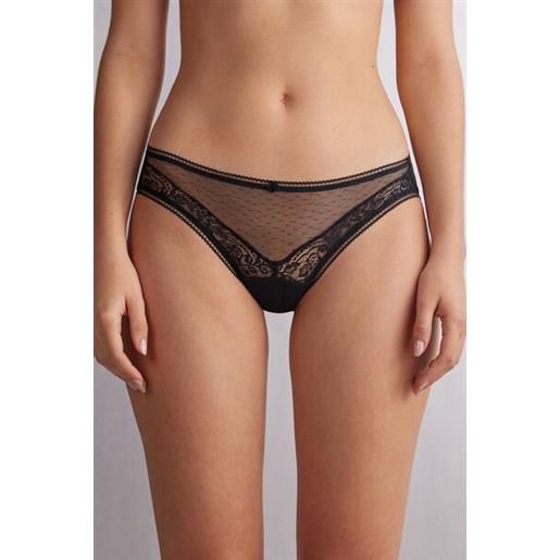 Intimissimi slip lace never gets old nero