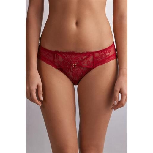 Intimissimi slip intricate surface rosso