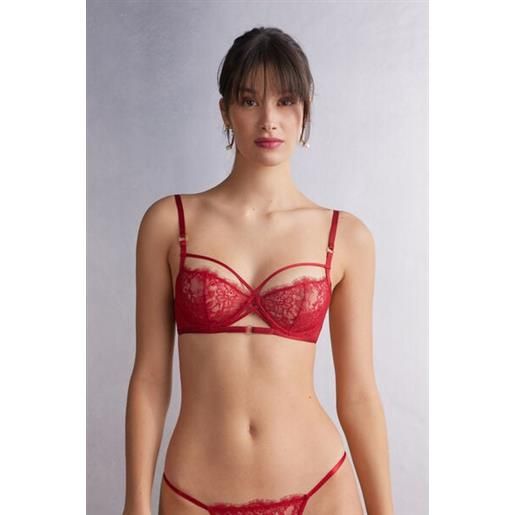 Intimissimi ELETTRA INTRICATE SURFACE - Underwired bra - rot