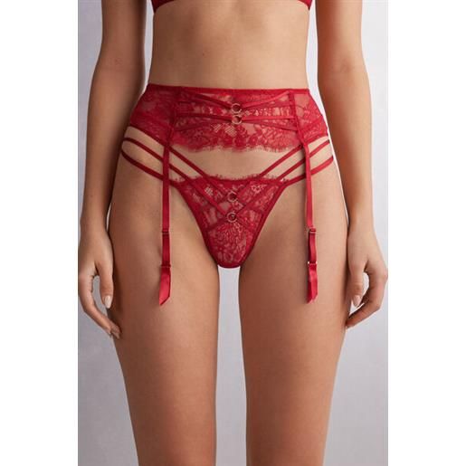 Intimissimi reggicalze intricate surface rosso