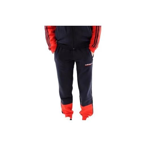 adidas 3 stripe split pantaloni sportivi, legend ink/red, s unisex-adulto
