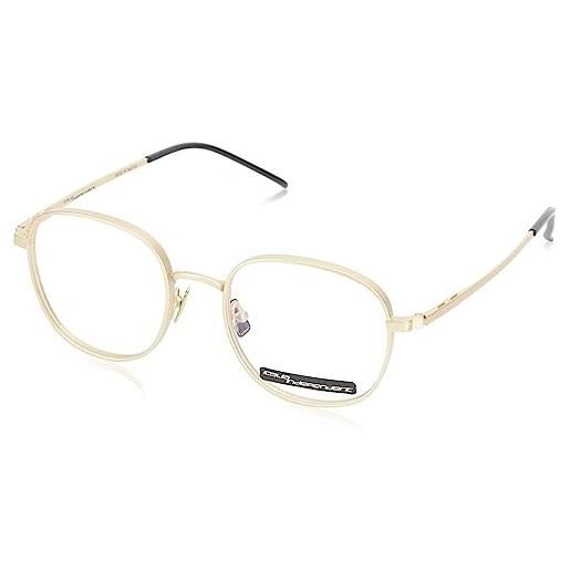 Italia Independent 5250 occhiali, pink gold and black, 51 unisex-adulto