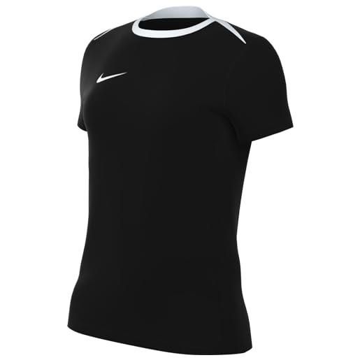 Nike w nk df acdpr24 ss top k maniche corte, black/jersey gold/wolf grey/white, xl donna