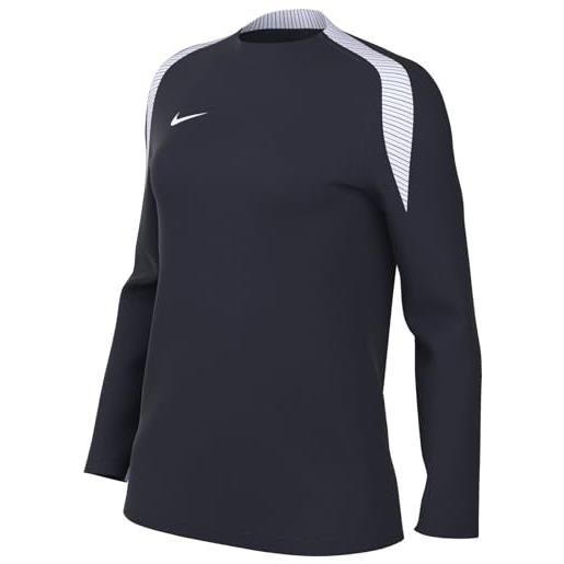 Nike w nk df strk24 crew top k maglia a maniche lunghe, royal blue/volt/black/white, xxl donna