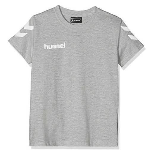 hummel hmlgo t-shirt bambino in cotone s/s, 164, nero