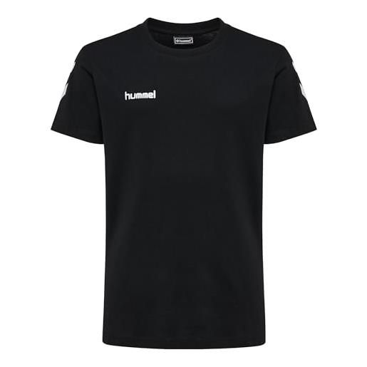 hummel hmlgo t-shirt bambino in cotone s/s, 128, grigio melange