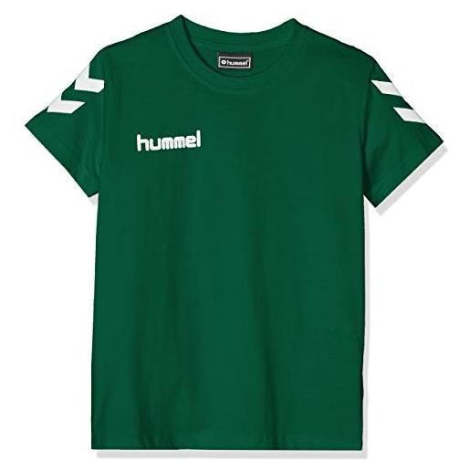 hummel hmlgo t-shirt bambino in cotone s/s, 140, grigio melange