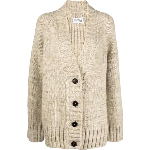 MAISON MARGIELA cardigan tinto vegetale