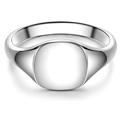 Männerglanz anello con sigillo da uomo in argento sterling 925