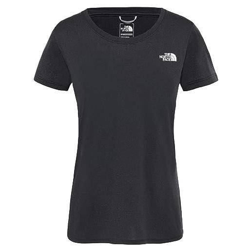 The North Face reaxion amp crew maglietta, donna, nero (tnf black heather), l