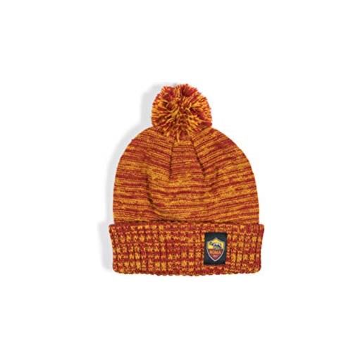 AS Roma, cappello unisex - adulto pon pon