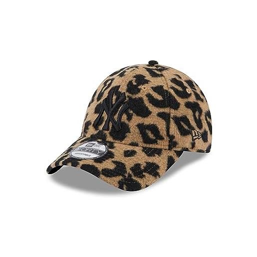 New Era york yankees mlb leopard camouflage black 9forty adjustable women cap - one-size