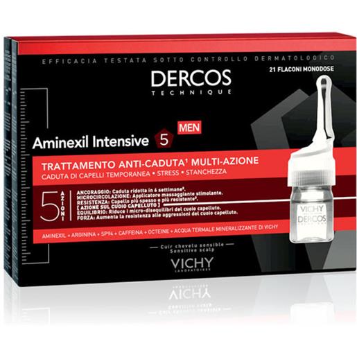 Vichy dercos aminexil trattamento capelli anticadura uomo 42 fiale