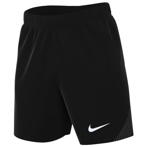 Nike m nk df strk24 short k pantaloncini mid thigh length, nero/bianco, 3xl uomo