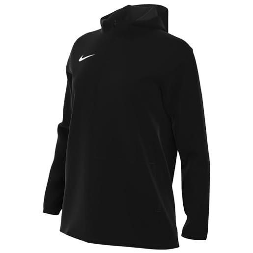 Nike w nk sf acdpr24 hd rn jkt thigh length hooded, nero/bianco, xxl donna